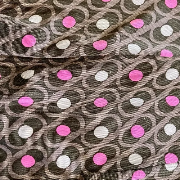 Omnia 100% Silk Stylish Wrap Dress with Geometric Pattern Women’s Size 2 - Picture 6 of 10